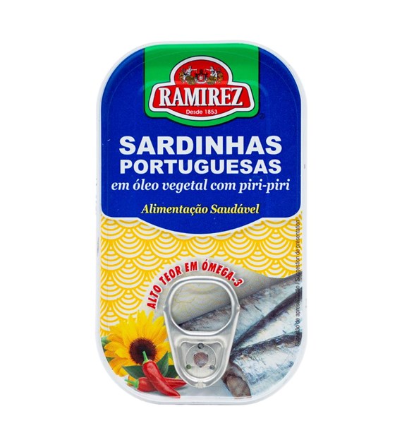 RAMIREZ Portugalskie pikantne sardynki w oleju roślinnym 125g
