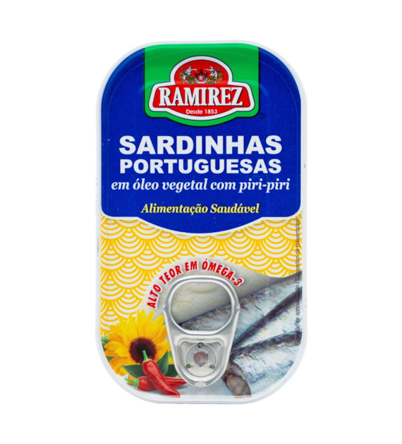 RAMIREZ Portugalskie pikantne sardynki w oleju roślinnym 125g