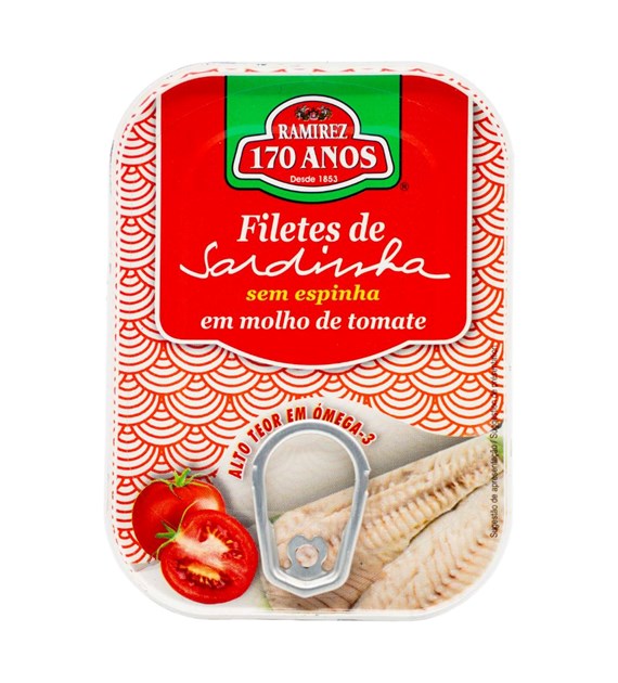 RAMIREZ Portugalskie sardynki filety w sosie pomidorowym 100g
