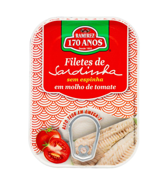 RAMIREZ Portugalskie sardynki filety w sosie pomidorowym 100g
