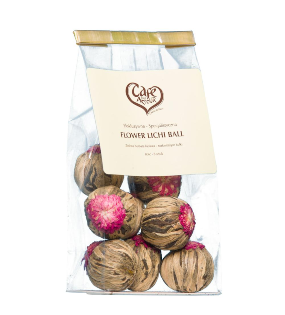 CAFE CREATOR Herbata zielona Flower Lichi Ball 8 szt
