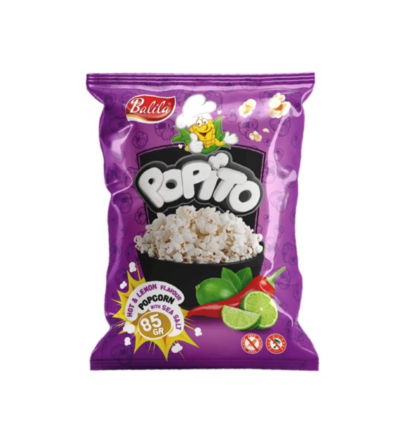 BALILA Popcorn o smaku ostra papryczka i lemonka 85g