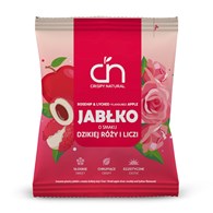 CN Chipsy jabłko suszone o smaku liczi i dzikiej róży 50g