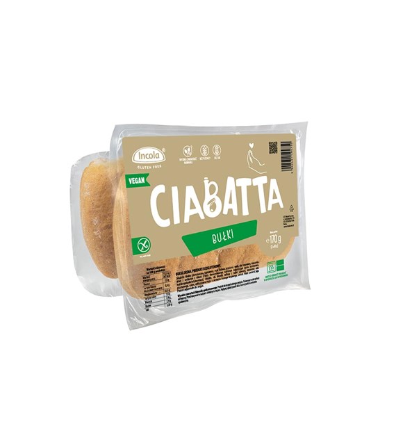 INCOLA Bezglutenowa bułka Ciabatta b/g 2x85g