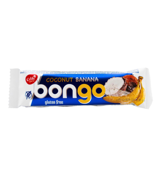 CELITA Baton Bongo kokosowy w polewie o smaku czekolady mlecznej o smaku bananowymj b/g 40g