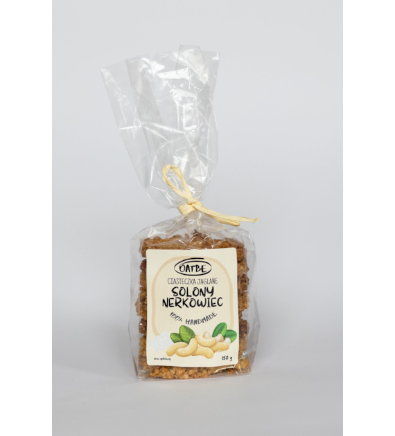 OATBE Ciasteczka jaglane solony nerkowiec 150g
