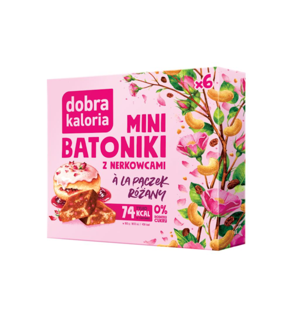 DOBRA KALORIA Mini batoniki a`la pączek różany 102g