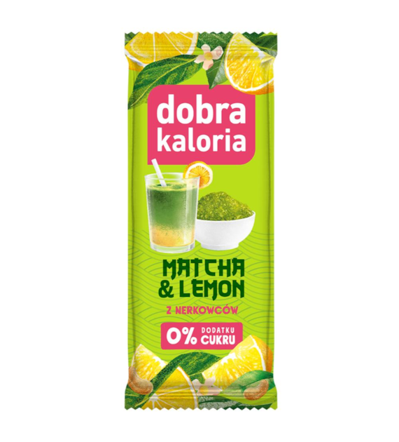 DOBRA KALORIA Baton Matcha & lemon b/c 35g