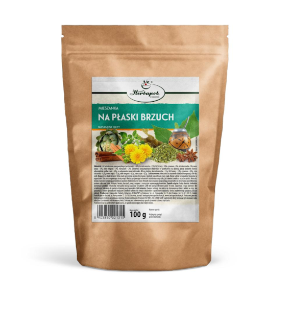 HERBAPOL KRAKÓW Mieszanka na płaski brzuch 100g