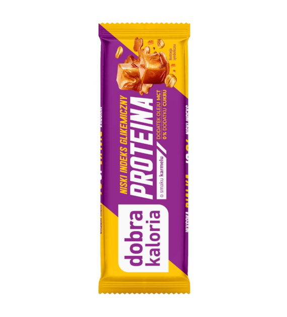 DOBRA KALORIA Baton proteinowy IG z MCT Karmel b/c 35g