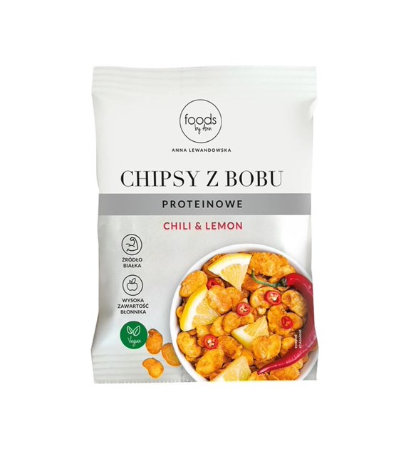 LEVANN Chipsy z bobu chili &cytryna b/c 60g