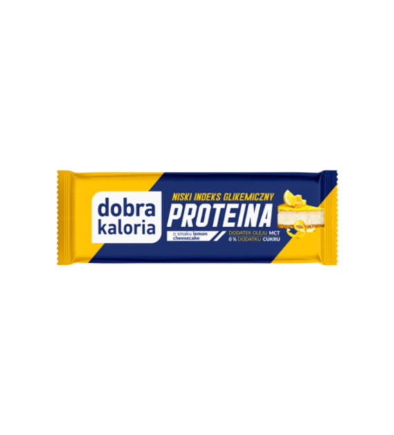 DOBRA KALORIA Baton proteinowy z MCT lemon cheesecake b/c 35g