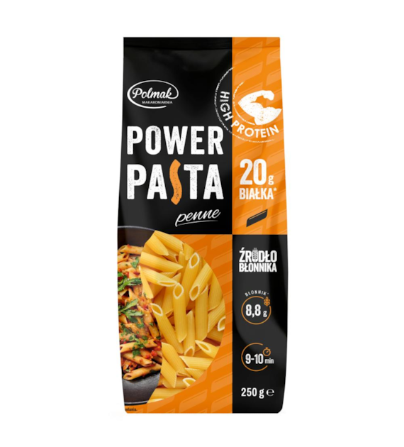 POLMAK Makaron proteinowy power pasta penne 250g