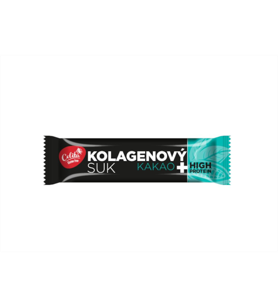 CELITA Baton kolagenowy z białkiem i kakao w ciemnej polewie czekoladowej b/g 45g