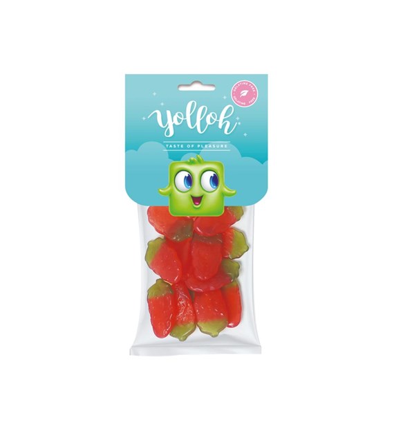 YOLLOH Żelki truskawki bez żelatyny 120g