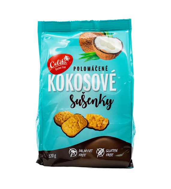 CELITA Herbatniki kokosowe w polewie kakaowej 120g