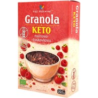 PIĘĆ PRZEMIAN Granola KETO malinowo-truskawkowa bezglutenowa BIO 250g