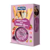 HELCOM SNACK Zestaw Snacks&Spread Grissini i Pasta truskawkowa z figą 140g b/c