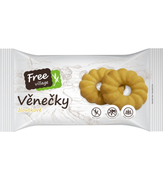 FREE VILLAGE Ciastka kruche – wianuszki b/g 100g