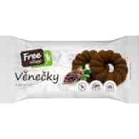FREE VILLAGE Ciastka kruche kakaowe – wianuszki  b/g 100g