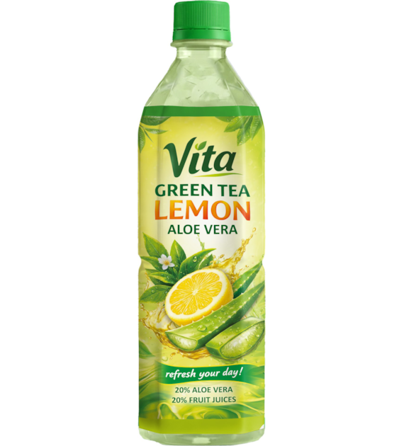 VITA ALOE Napój herbaciany z aloesem o smaku cytrynowym 500 ml