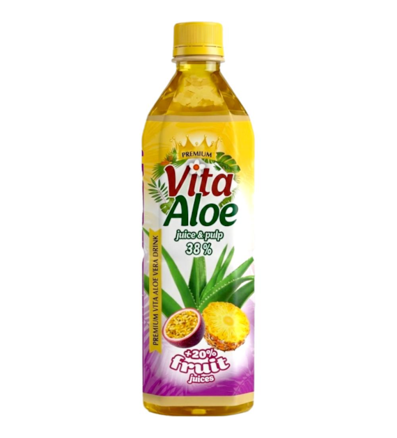 VITA ALOE Napój z aloesem 38% - Ananas-Marakuja 500ml