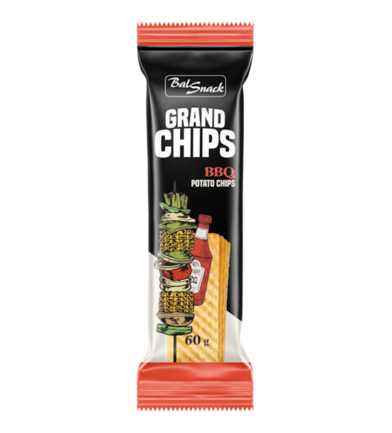 GRAND CHIPS Chipsy o smaku BBQ 60g