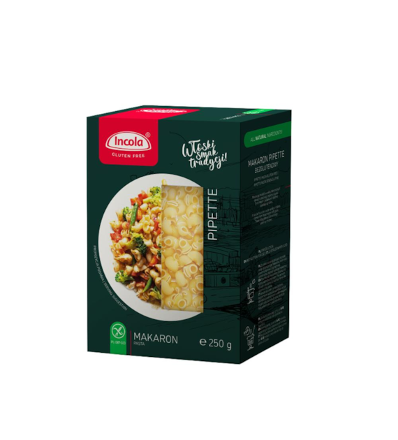 INCOLA Makaron bezglutenowy Pipette kolanko multilanguage 250g