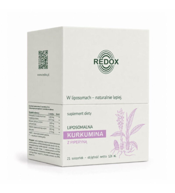 RED-OX Liposomalna kurkumina z piperyną 126ml