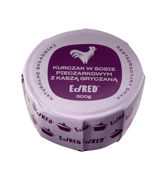 ED RED ALL IN ONE Kurczak w sosie pieczarkowym z kaszą gryczaną 300g