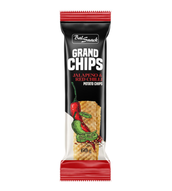 GRAND CHIPS Chipsy o smaku jalapeno i chili 60g