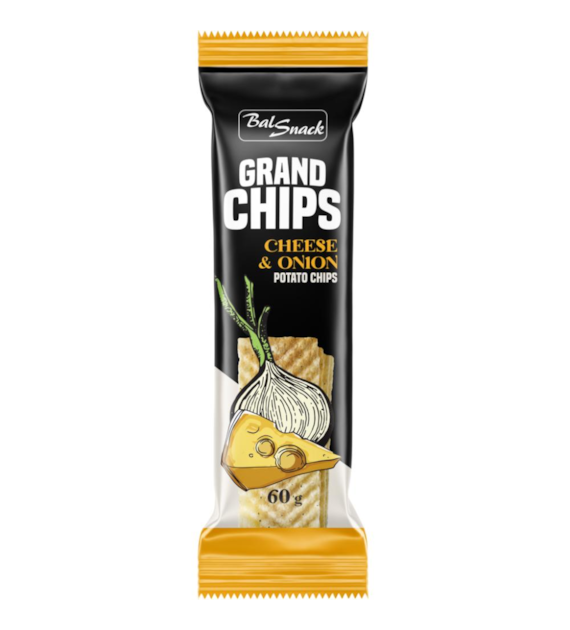 GRAND CHIPS Chipsy o smaku sera i cebuli 60g