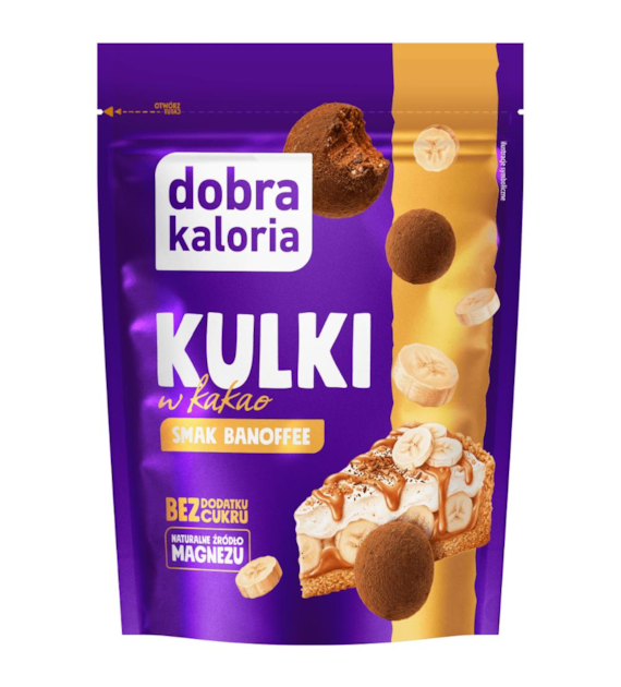 DOBRA KALORIA Kulki RAW z kakao – banoffee b/c 65g