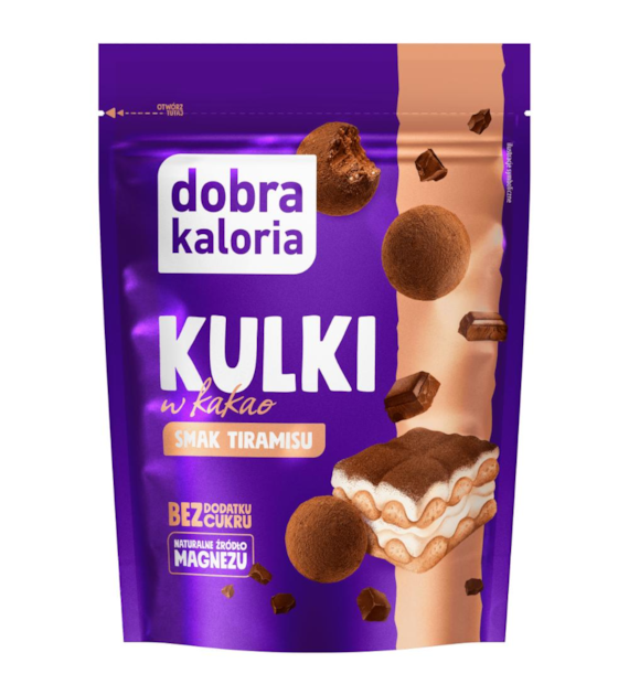 DOBRA KALORIA Kulki RAW z kakao – tiramisu b/c 65g